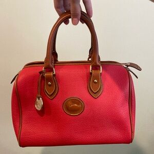 Vintage Red Leather Dooney and Bourke